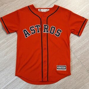 Majestic MLB Houston Astros Altuve Orange Kids Jersey size YM